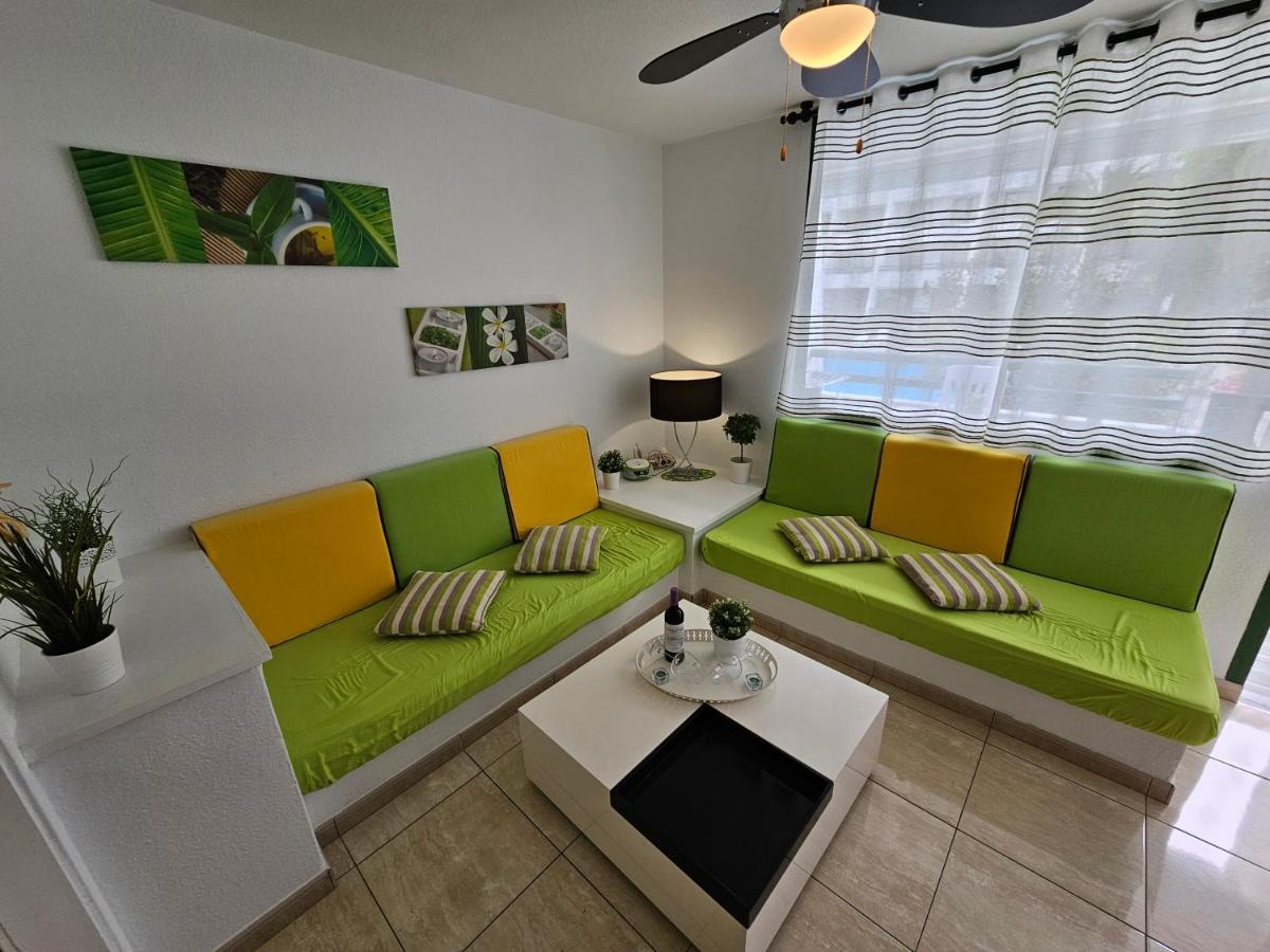 Casa Palmera 3 Only 150 Metres To The Beach, Heated Pool, Wifi, Sat-Tv, Balcony Arona  Luaran gambar